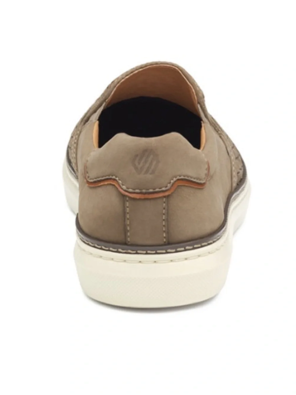 Johnston & Murphy McGuffey 2 Woven Slip-On Sneakers Taupe Nubuck XC4 XC Foam Men